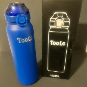 Toole blue flip top tumbler